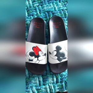 Mickey and Minnie womens slides